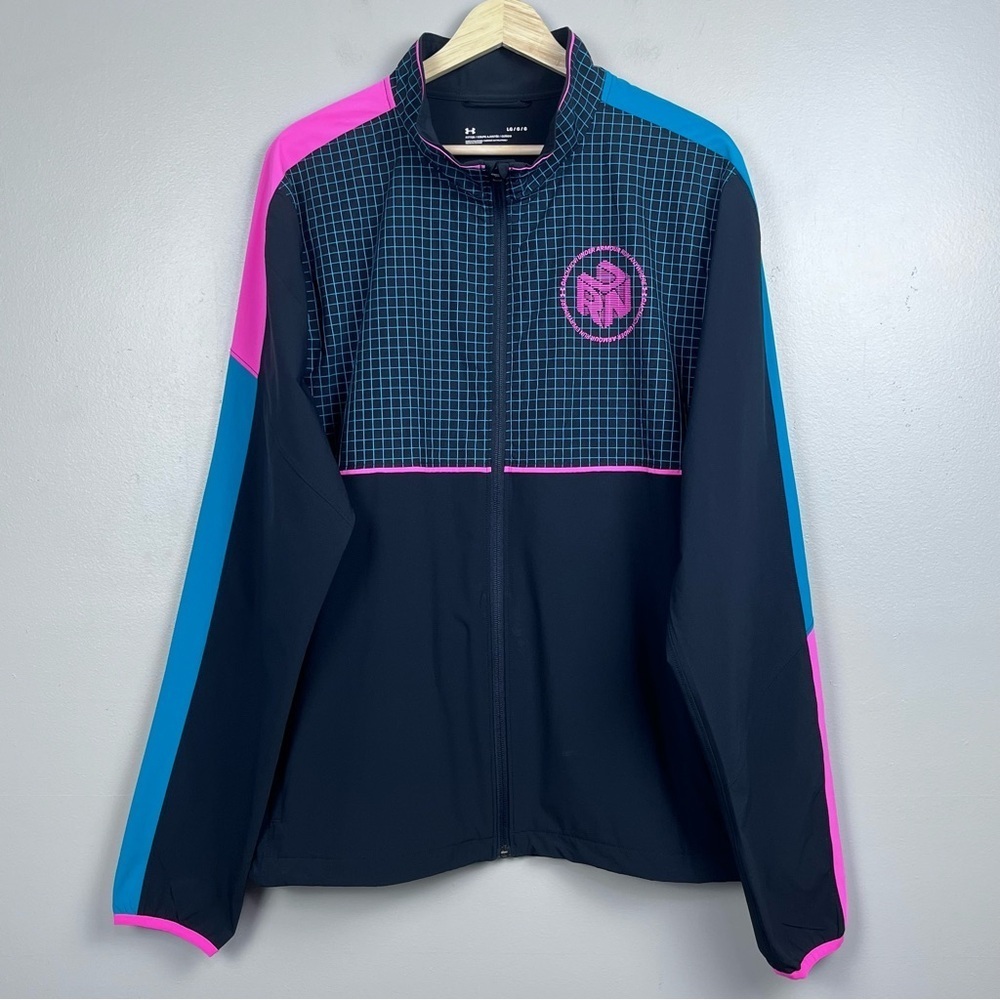 Under Armour Men's Retro RunAnywhere Storm Full Zip Jacket Size L 80s Colorblock